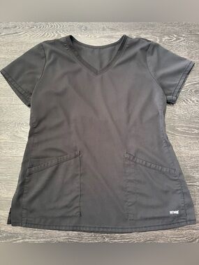 Grey’s Anatomy Black Scrub Top. Medium